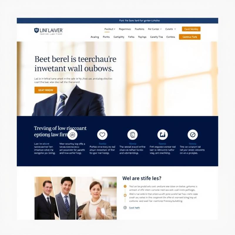 Captura del sitio web de Abogados Martínez, mostrando un diseño profesional y confiable con información clara sobre sus servicios legales.